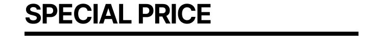 SPECIAL PRICE