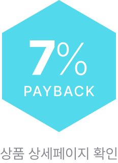 7% PAYBACK 상품 상세페이지 확인