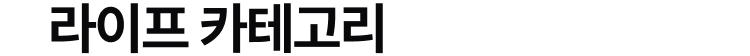 라이프 카테고리