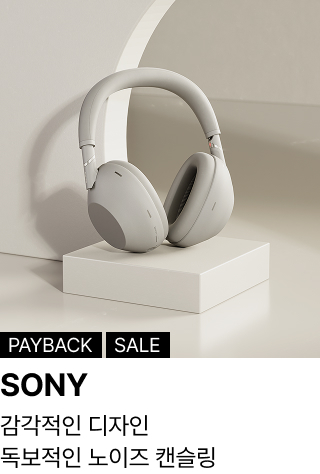 SONY : 감각적인 디자인 독보적인 노이즈 캔슬링