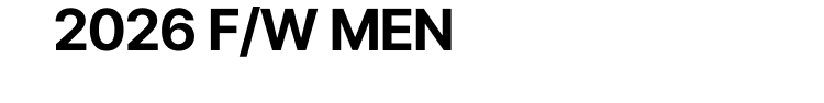 2026 F/W MEN