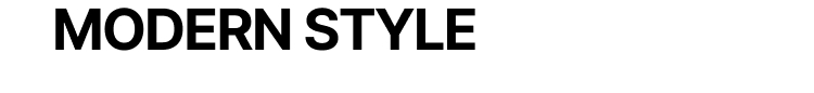 MODERN STYLE