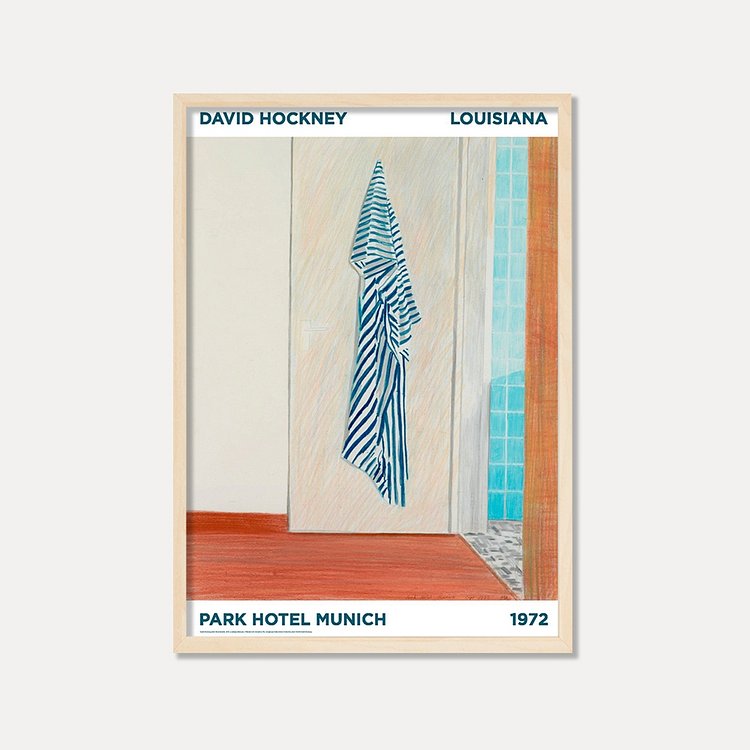[데이비드 호크니 &mdash; PARK HOTEL MUNICH(원목 프레임)