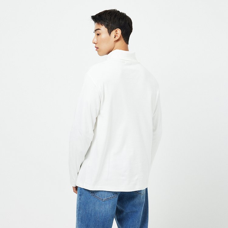 남 소프트 웜 터틀넥 긴팔 티셔츠