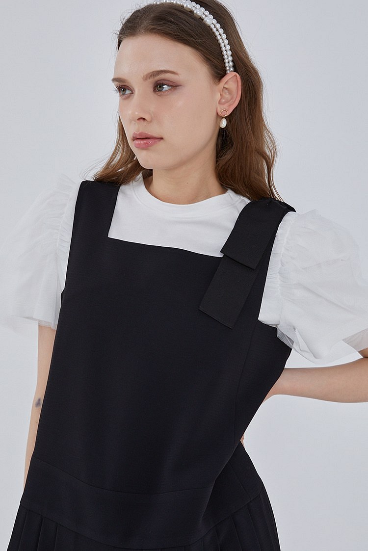 DEBB(종료)(뎁) [DEBB] Ribbon Jumper Dress_BK | 신세계V