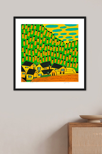 GURIM.COM 나윤찬, 판화 여행에서 두고온 풍경 NA-266 (99 Editions) 액자포함 | 신세계V