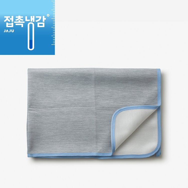 JAJU 접촉냉감 메시 플랫 시트_Q_그레이