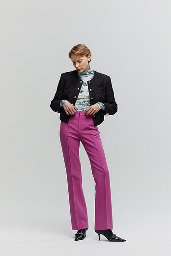 L`H.A.S STRETCH KICK FLARE PANTS_PINK | 신세계V