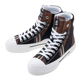 BURBERRY [버버리] 빈티지 체크 코튼 하이톱 스니커즈 8062832 MF TNR KAI M 7 M TOP B1793 | 신세계V
