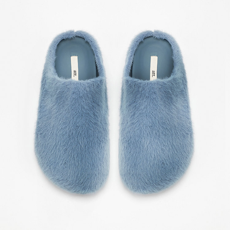 ATT(종료)(에이티티) Angora Mule Slipper (Blue) | 신세계V