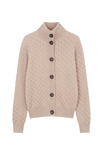 BRUNELLO CUCINELLI 여성 케이블 니트 버튼업 가디건 | 신세계V
