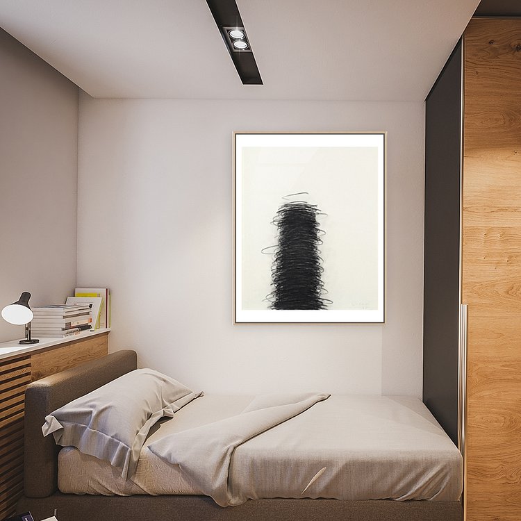 이우환, Untitled 대형 81 X 101.6 액자포함