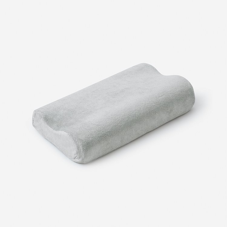 멜란 선염 극세사 메모리폼 베개_50x30cm_라이트그레이
