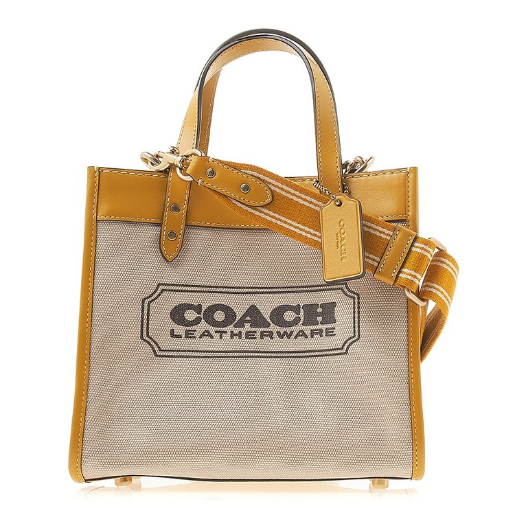 COACH(코치) [코치] 필드 토트백 CH740 NATURAL CANVAS YELLOW GOLD | 신세계V