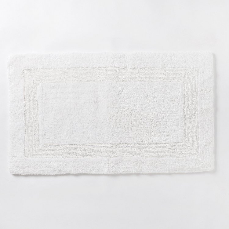 보더 양면 배스 매트_90x55cm 화이트