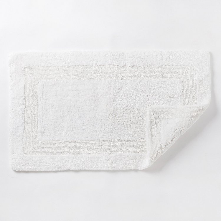 보더 양면 배스 매트_90x55cm 화이트