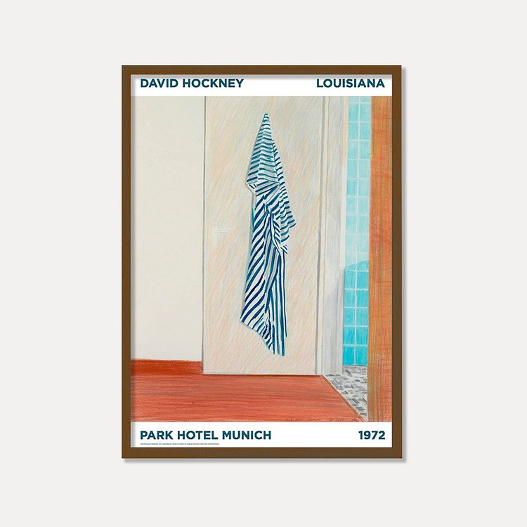 [데이비드 호크니 &mdash; PARK HOTEL MUNICH(원목 프레임)