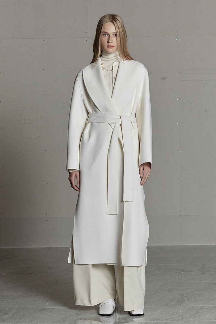 MUSEE(뮤제) [4차][장윤주 착용][ANGORA 20%] ANNA Angora Shawl Collar Handmade ...