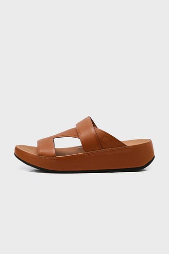 FITFLOP 핏플랍 남성 사멜 슬리퍼 레더 Light Tan | 신세계V