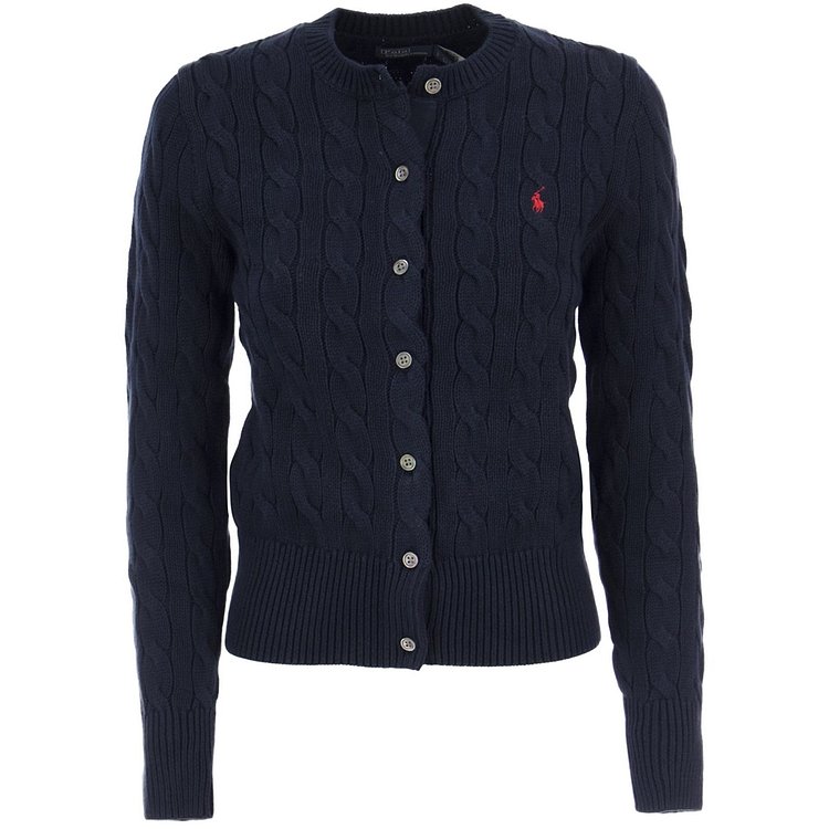 POLO RALPH LAUREN(폴로랄프로렌) [RALPH LAUREN] 23SS 포니 자수 클래식 가디건 네이비 ...