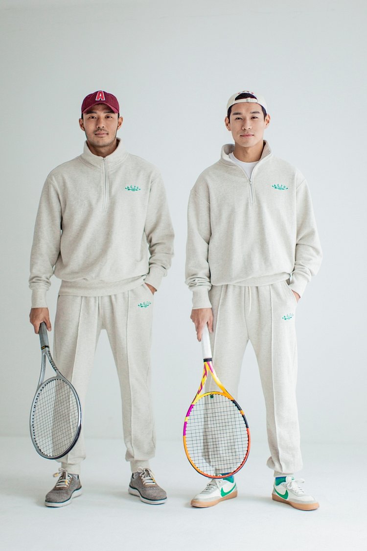 ACTG [일시중지](에스코티지) [ACTG]Half Zipper Setup Sweat Shirt | 신세계V
