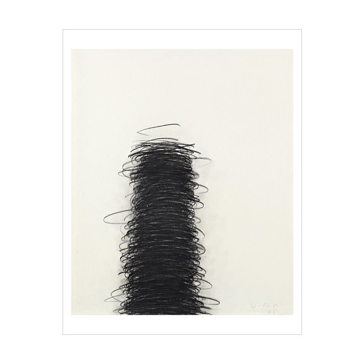 이우환, Untitled 대형 81 X 101.6 액자포함