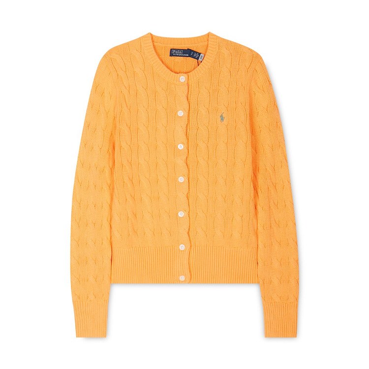 POLO RALPH LAUREN(폴로랄프로렌) 폴로랄프로렌 여성 포니 로고 자수 오렌지 가디건 211891643 006 | 신세계V