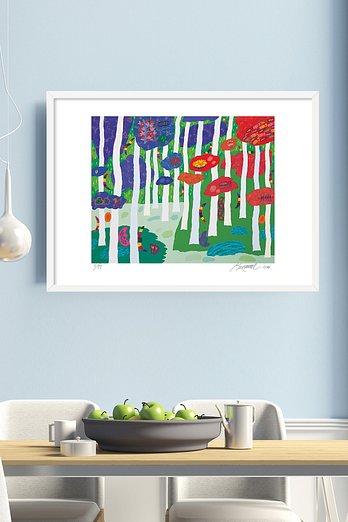 GURIM.COM 금동원, 판화 사유의 숲_나무, 구름이되어 시가되어 (99 Editions) 액자포함 | 신세계V