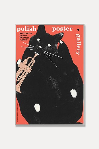 PAGEMAIL [야콥 자사다] a trumpet-playing cat 68 x 98 cm(알류미늄프레임) | 신세계V