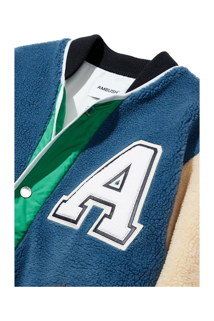 S.I.GLOBAL BOUTIQUE(에스아이글로벌부티크) [AMBUSH] COLOR-BLOCK BUTTONED FLEECED ...