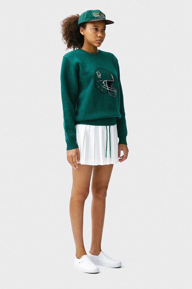 CONCEPT COLLEGE(컨셉트컬리지) [CONCEPT COLLEGE] Rugby Helmet Green Lambs Wool ...