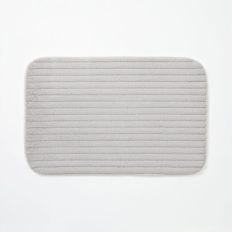 물기와 충격을 흡수하는 극세사 욕실매트_70X45cm_그레이