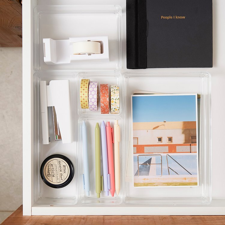 투명해서 깔끔한 아크릴 수납함_16x8x5cm