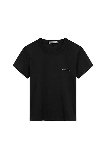 ALEXANDERWANG 미니 로고 숏 슬리브 티셔츠 | 신세계V
