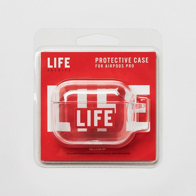 LIFE LOGO AIRPOD HARD CASE(프로)_라이프 로고 에어팟 투명 케이스(프로)