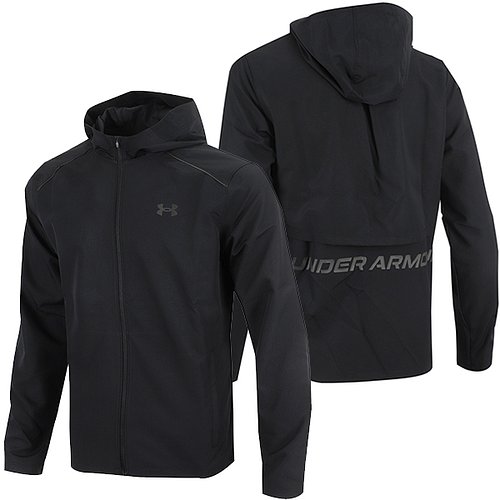 UNDER ARMOUR(언더아머) 언더아머 바람막이 UA 스톰 런 후디드 재킷 (1376795-001) | 신세계V