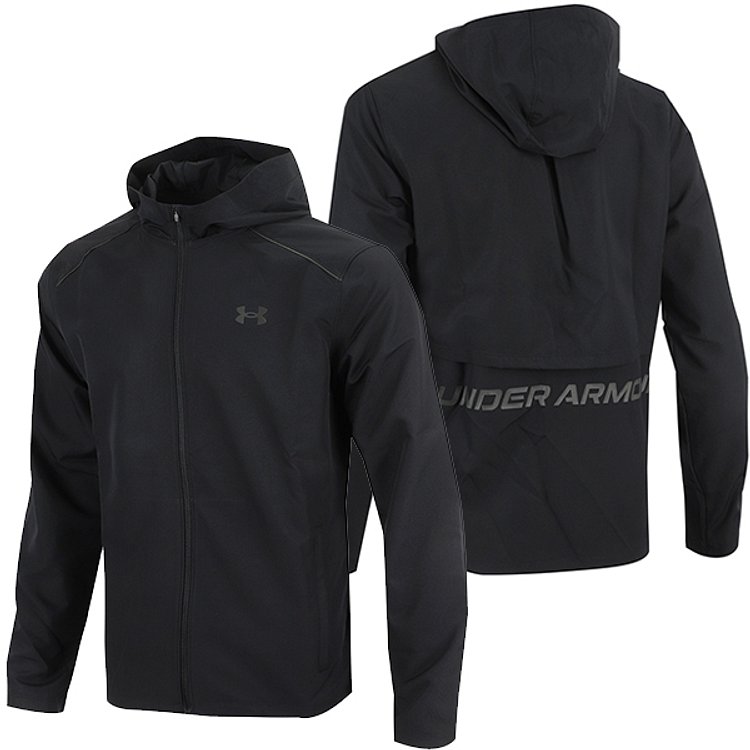 UNDER ARMOUR(언더아머) 언더아머 바람막이 UA 스톰 런 후디드 재킷 (1376795-001) | 신세계V
