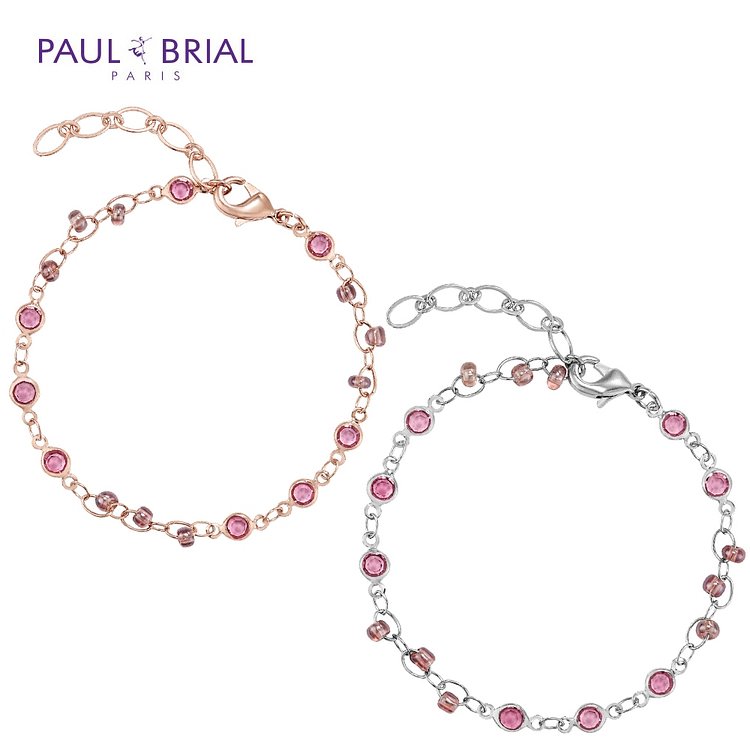 PAUL BRIAL(폴브리알) [PAUL BRIAL] 폴브리알 폴브리알 원형 퍼플 스톤 팔찌 PYBB0266 | 신세계V