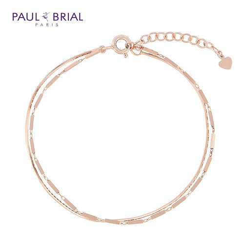 PAUL BRIAL(폴브리알) [PAUL BRIAL] 폴브리알 폴브리알 [SILVER] PYSB0154 (PG) 사각 바 두줄 ...
