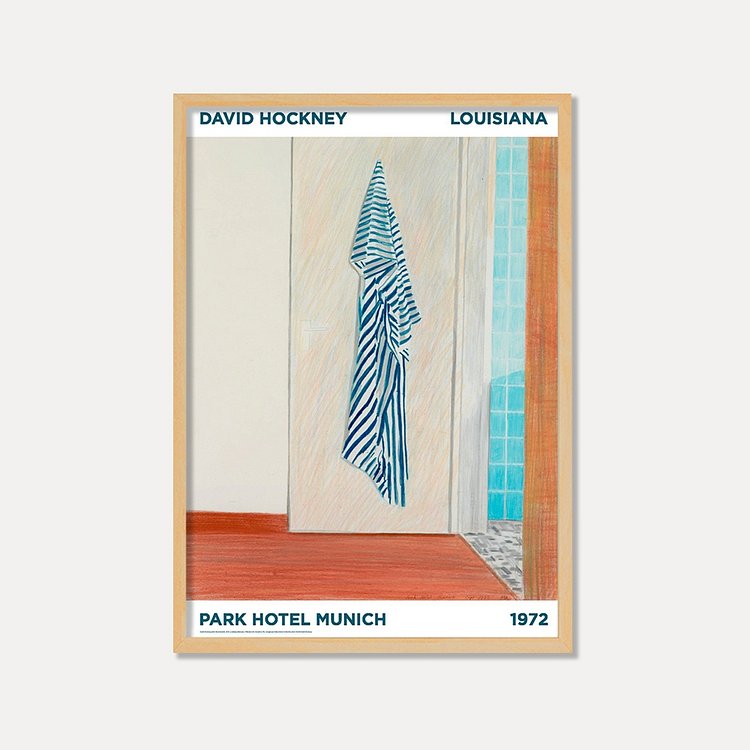 [데이비드 호크니 &mdash; PARK HOTEL MUNICH(원목 프레임)