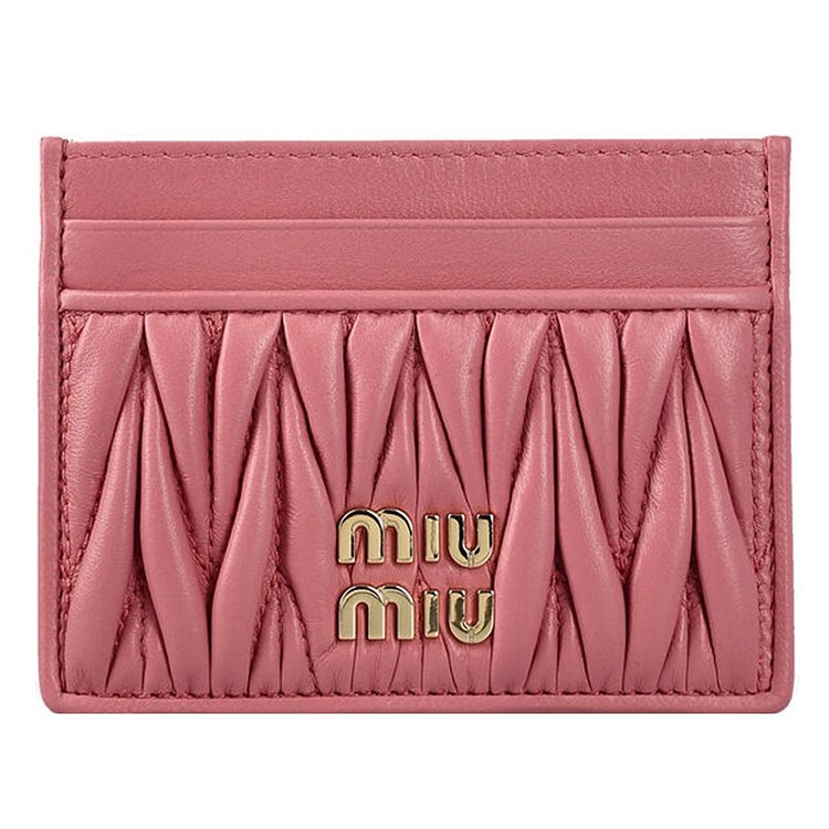 [MIU MIU] 23SS 금장 로고 마테라세 카드지갑 5MC076 2FPP F0638