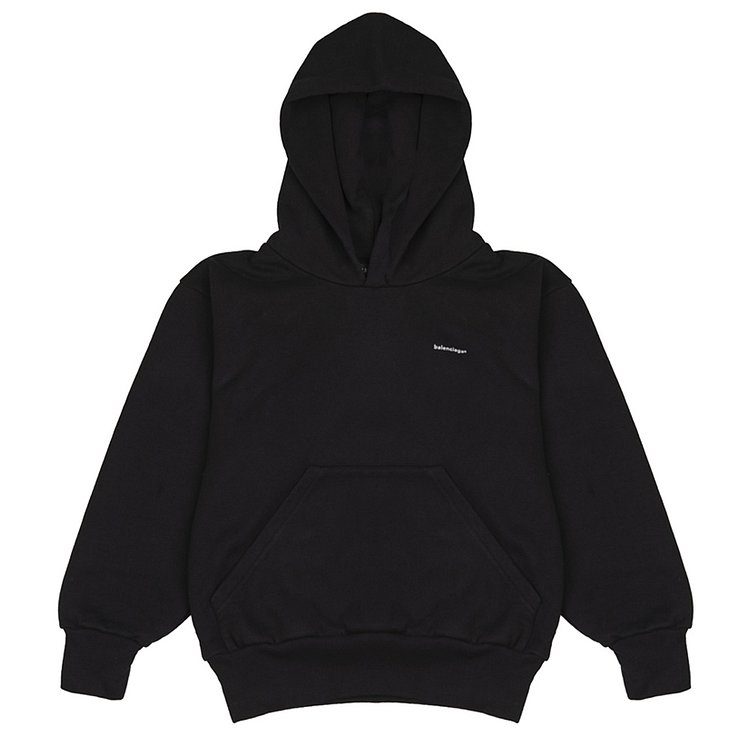 BALENCIAGA(발렌시아가) [BALENCIAGA] 키즈 로고 기모 후드티 블랙 558144 TDV29 1000 | 신세계V