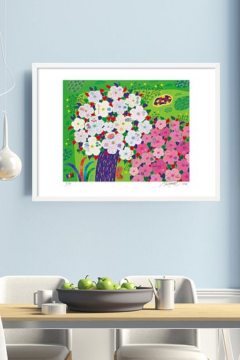 GURIM.COM 금동원, 판화 사유의 숲, Happy Tree (99 Editions) 액자포함 | 신세계V