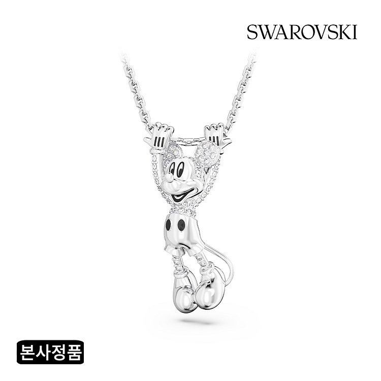 [스와로브스키/본사정품] Disney100 Mickey Mouse 로듐 펜던트 목걸이 5668780