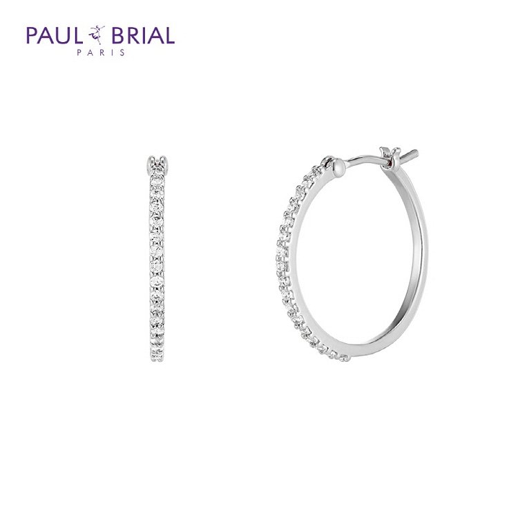 PAUL BRIAL(폴브리알) [PAUL BRIAL] 폴브리알 폴브리알 [SILVER] PYSE0050 (WG) 베이직 큐빅 ...