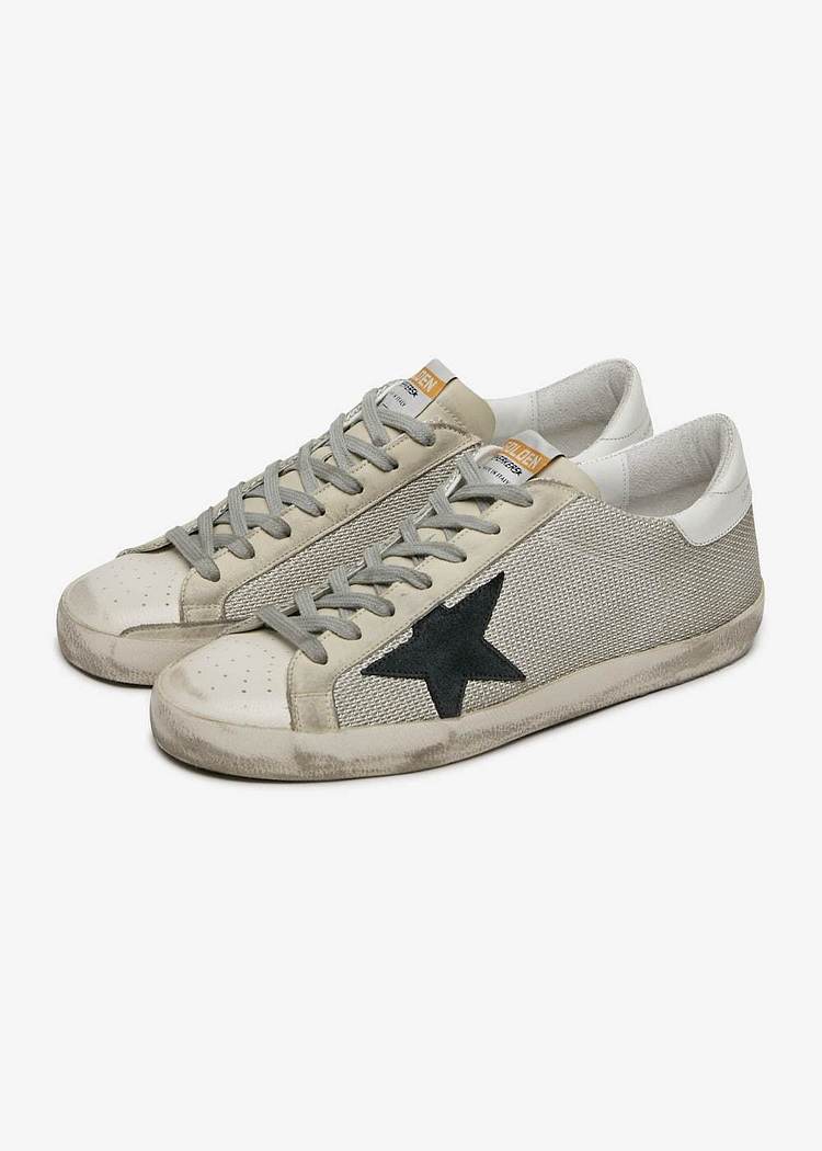 GOLDEN GOOSE(골든구스) 골든구스 남성 슈퍼스타 P9 그레이 스니커즈 GMF00101 F000313 10271 | 신세계V