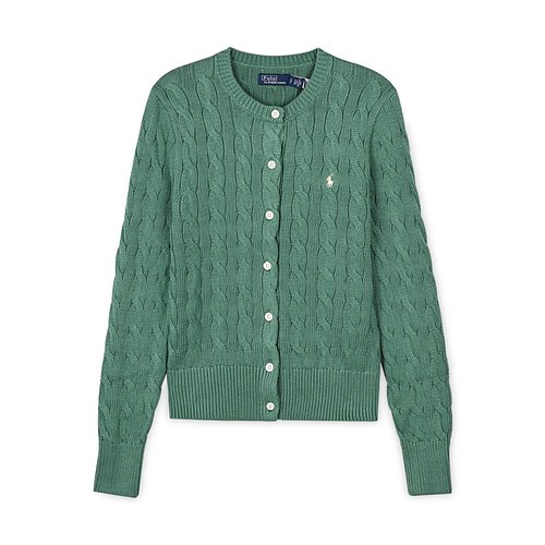 POLO RALPH LAUREN(폴로랄프로렌) 폴로랄프로렌 여성 포니 자수 그린 가디건 211891643 005 | 신세계V