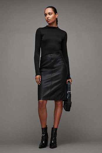 ALLSAINTS 올세인츠 루씰 레더 스커트 WL072Z-5 | 신세계V