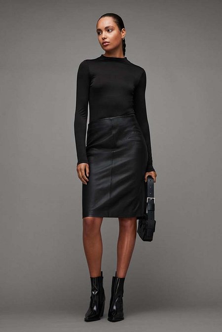 ALLSAINTS 올세인츠 루씰 레더 스커트 WL072Z-5 | 신세계V