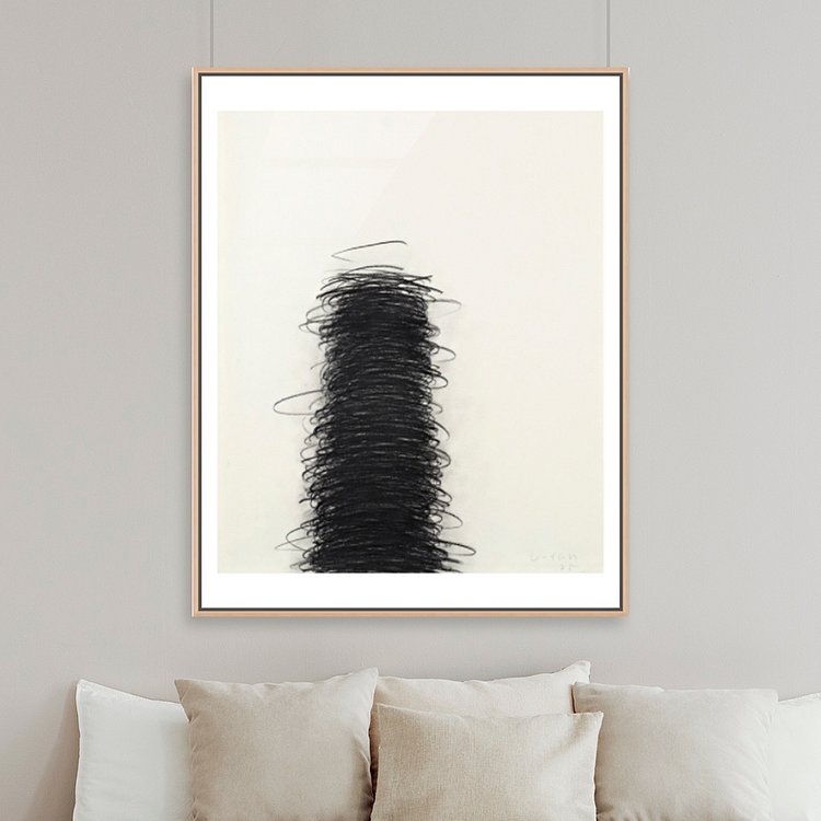 이우환, Untitled 대형 81 X 101.6 액자포함